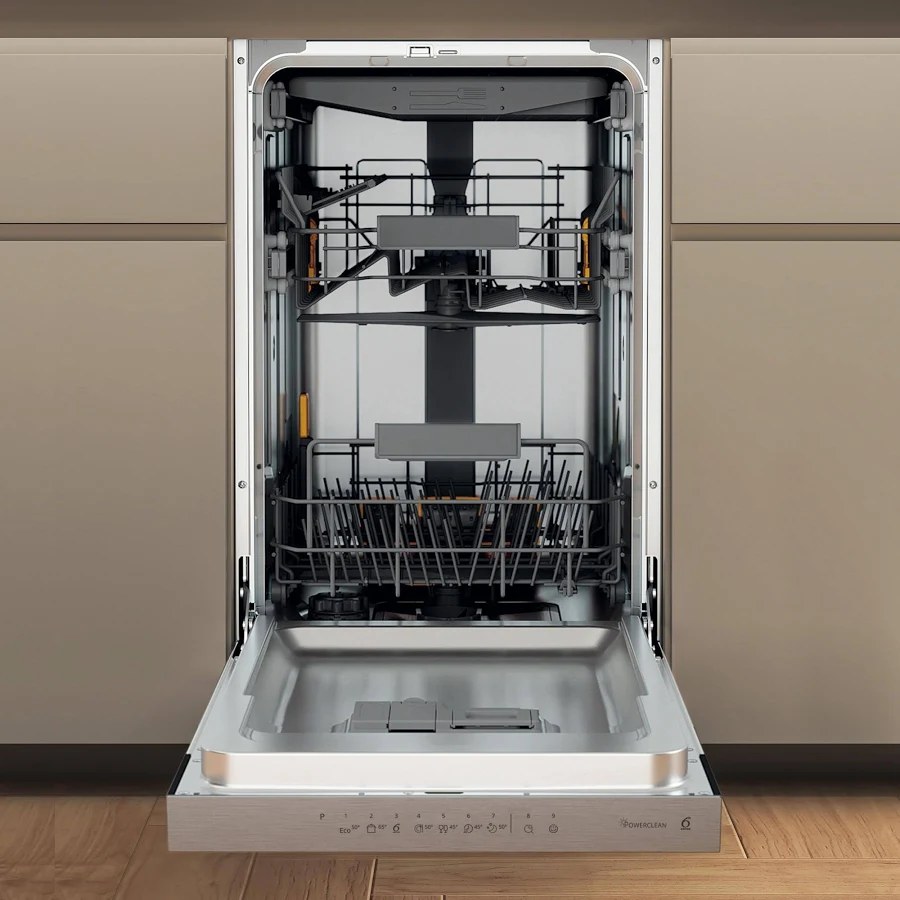 Whirlpool WH6PC11BS7A0 – Halbintegrierter Geschirrspüler 60 cm